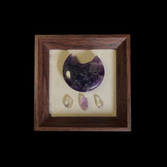 Amethyst Moon Crystal Painting Artwork
