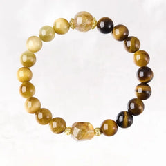 Citrine Beaded Crystal Bracelet