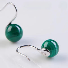 Malachite Drop Earrings