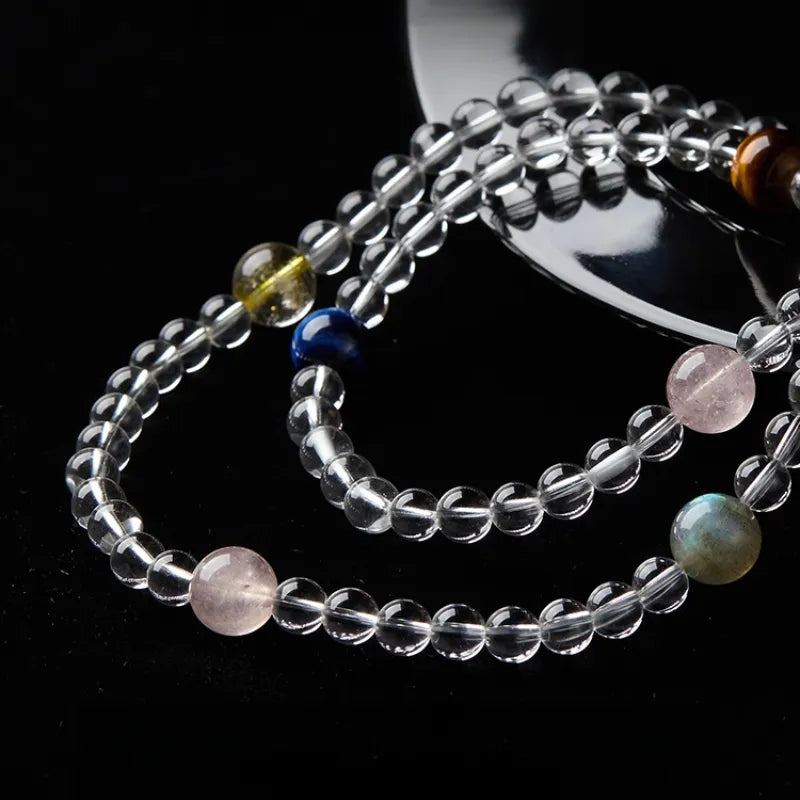 Clear Quartz Multi-Wrap Bracelet