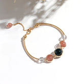 Clear Quartz_Obsidian Bracelet