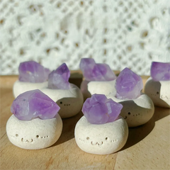 Mini Amethyst Cute Handmade Crystal Decor