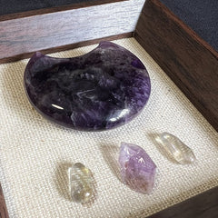 Details of Amethyst Moon Crystal Painting Artwork