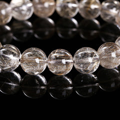 Details of Silver Rutilated Quartz Bracelet