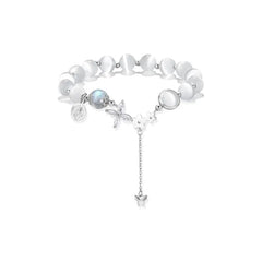 Elegant Butterfly Cat Eye Bracelet