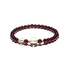 Garnet Bracelet Crystal Citrine