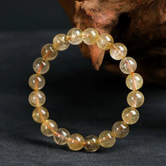Gold Rutilated Quartz Bracelet