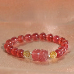 Golden Rutilated Quartz Bracelet