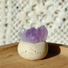 Mini Amethyst Cute Handmade Crystal Decor