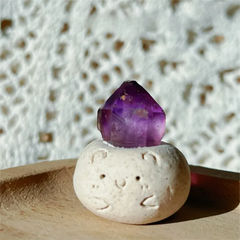 Mini Amethyst Cute Handmade Crystal Decor