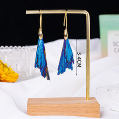 Hanging Black Tourmaline Earrings
