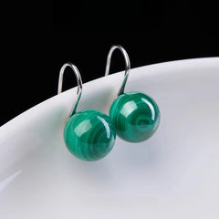 Malachite Drop Earrings