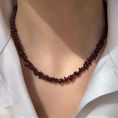 Natural Garnet Necklace