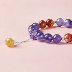 Nine Flame Amethyst Bracelet