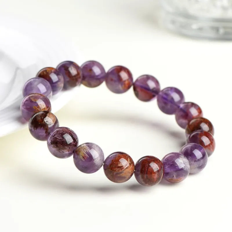 Purple Phantom Quartz Bracelet