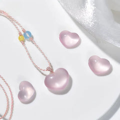Romantic Pink Crystal Jewelry