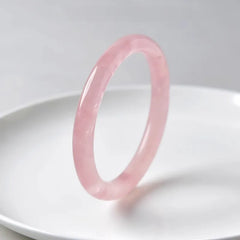 Romantic Rose Quartz Bangle