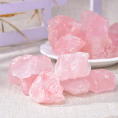 Rose Quartz Raw Stone Ornament