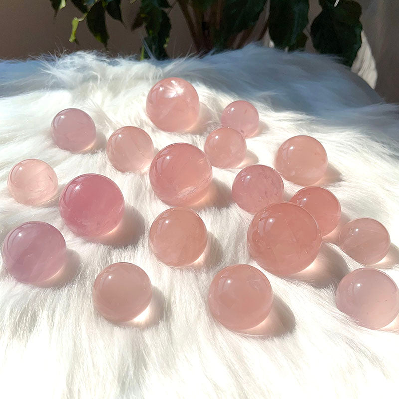 Rose Quartz Crystal Balls
