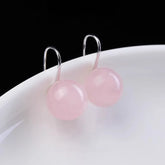 Rose Quartz Drop Earrings
