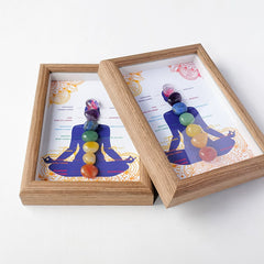 Seven Chakra Stones Decorative Frame Set