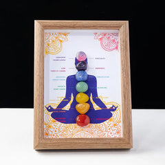 Seven Chakra Stones Decorative Frame