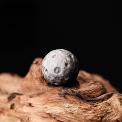 Silver Obsidian Matte Bead