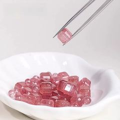 Strawberry Quartz Bracelet Beads