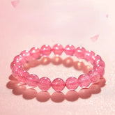 Strawberry Quartz Bracelet for Romance