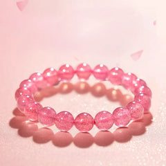 Strawberry Quartz Bracelet for Romance
