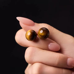 Tiger Eye Stone Earrings
