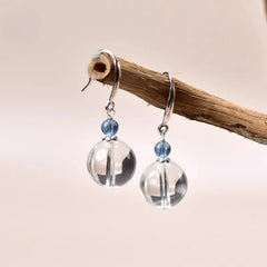 White Crystal Earrings