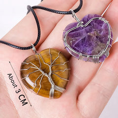 Wire Wrapped Crystal Necklace