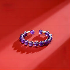 amethyst eternity ring