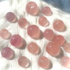 crystal ball rose quartz