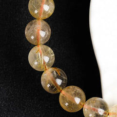 details of Gold Rutilated Quartz Bracelets