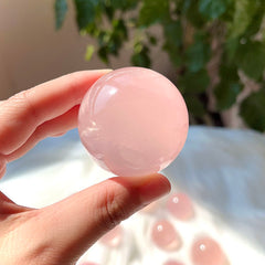 one piece crystal ball rose quartz