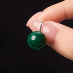 Malachite Drop Earrings