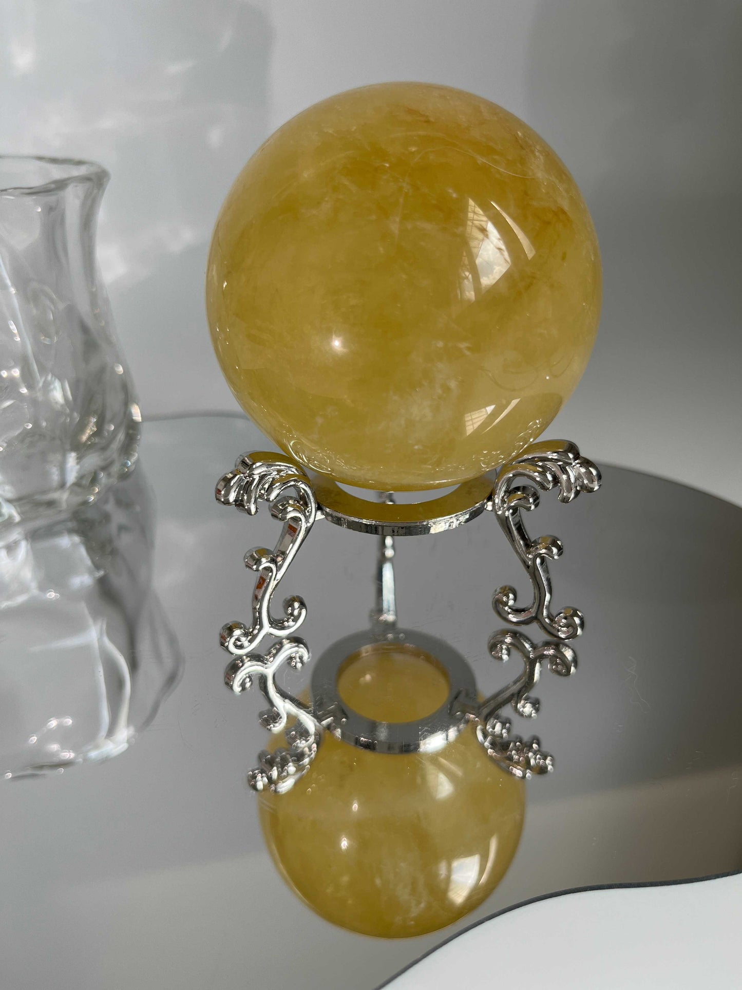 Citrine Crystal Ball for Positive Energy