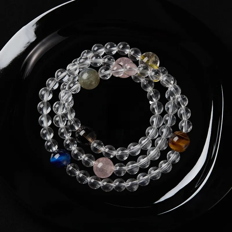 Clear Quartz Multi-Wrap Necklace