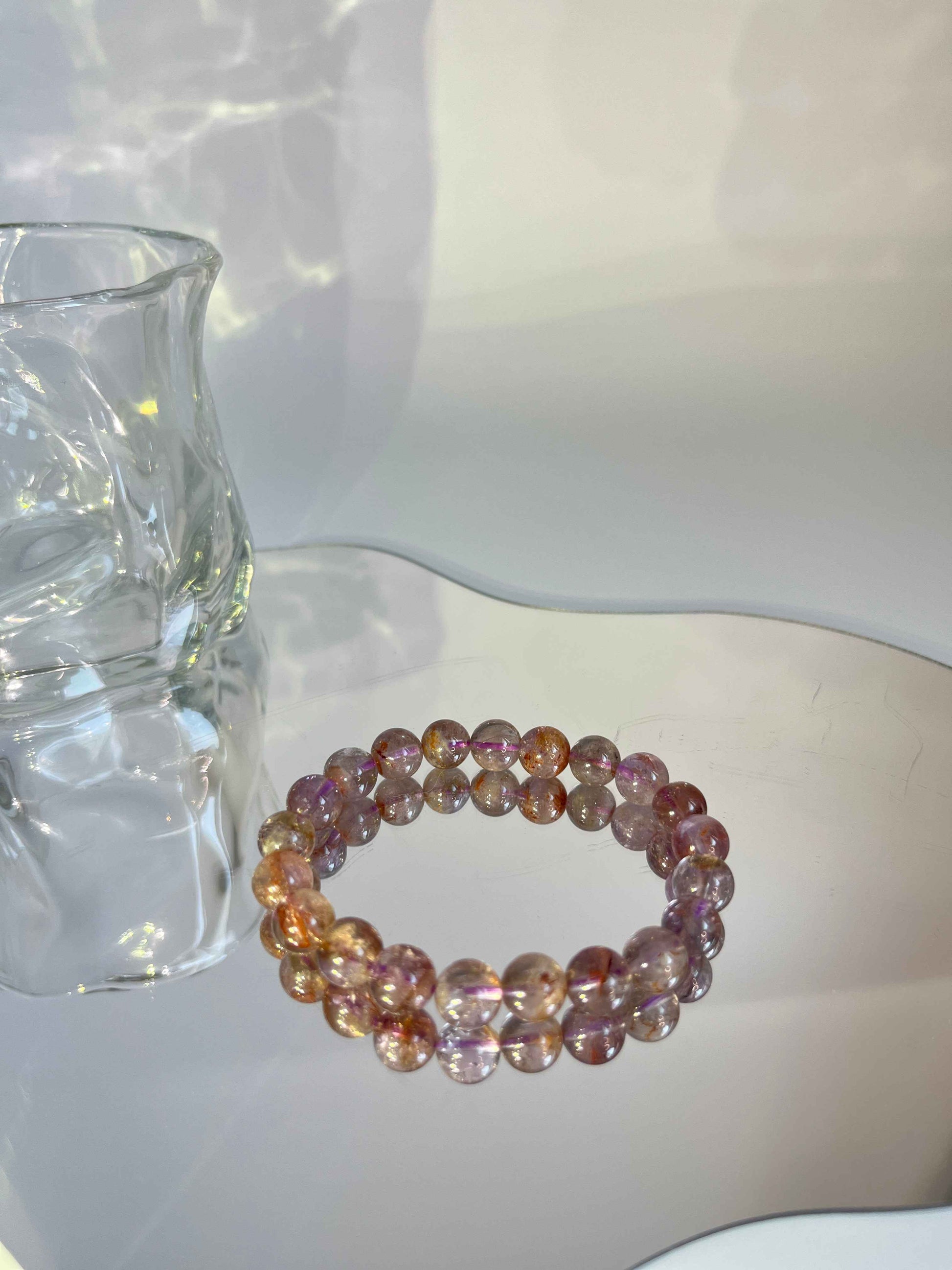 Purple Phantom Quartz Bracelet